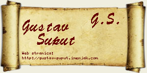 Gustav Šuput vizit kartica